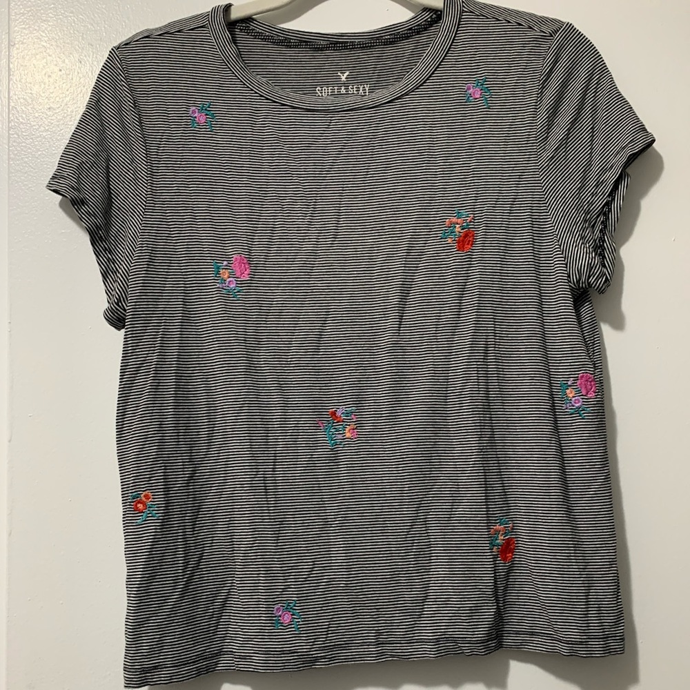 American eagle stripped shirt